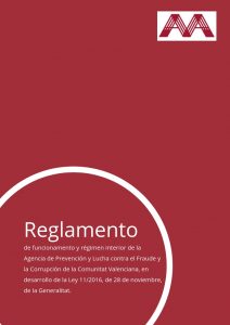 Reglament de funcionament i règim interior de l'Agència