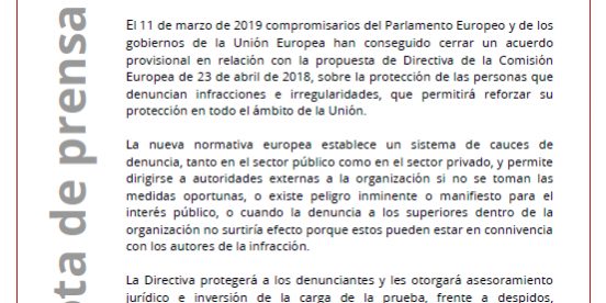 Nota prensa150319