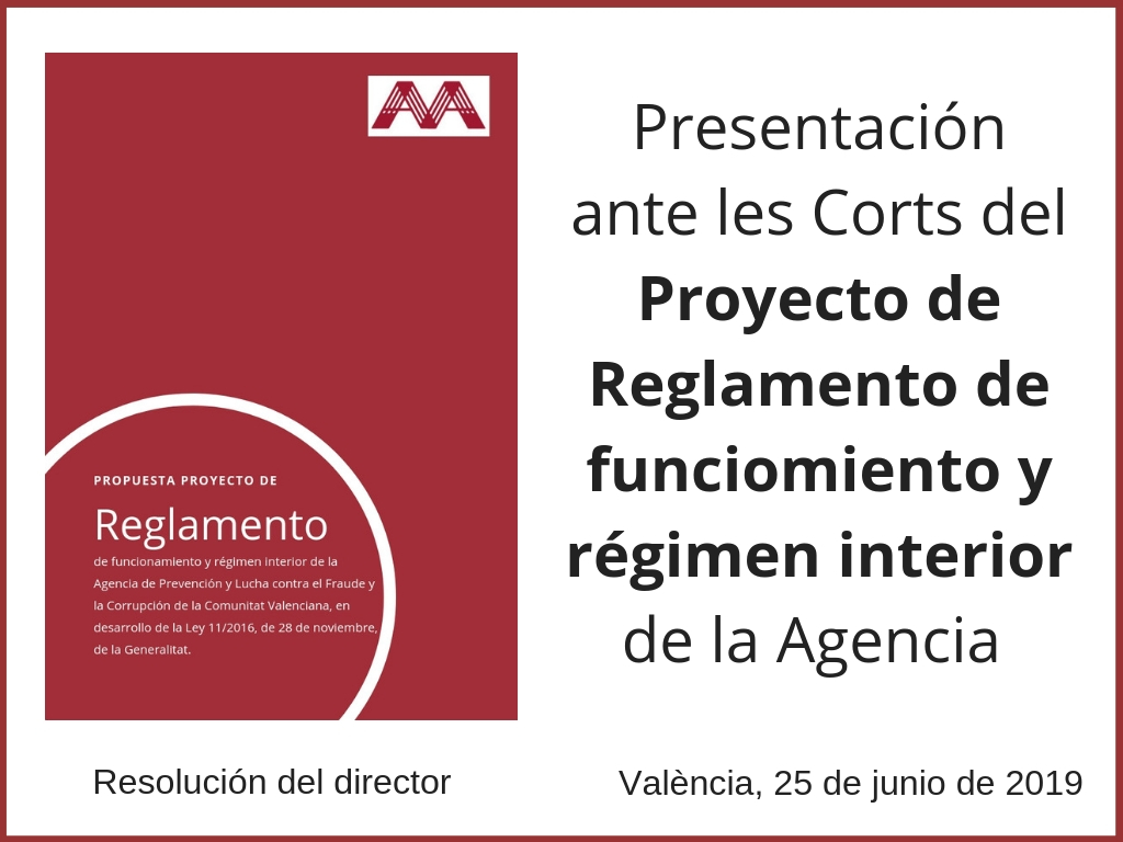 Anuncio web presentación reglamento